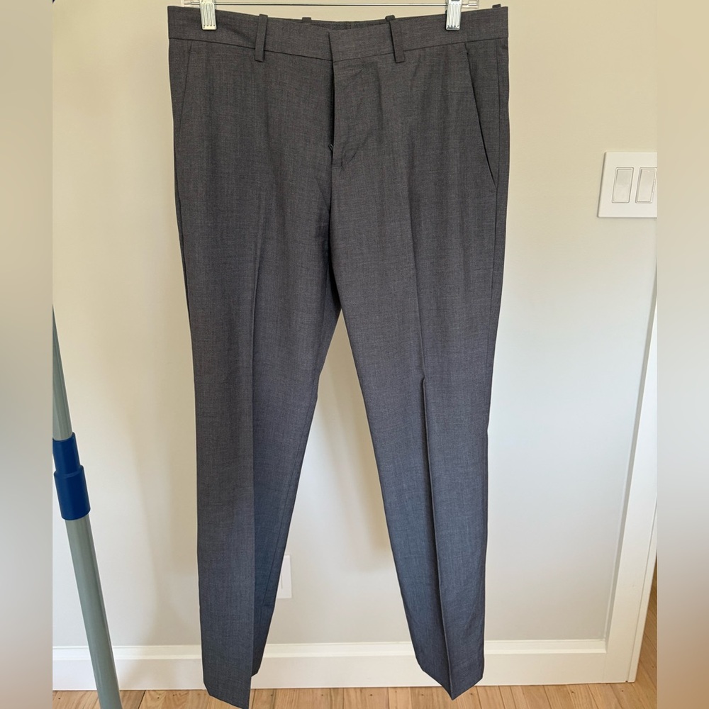 Perry Ellis Men's Heather Gray Dress Pants